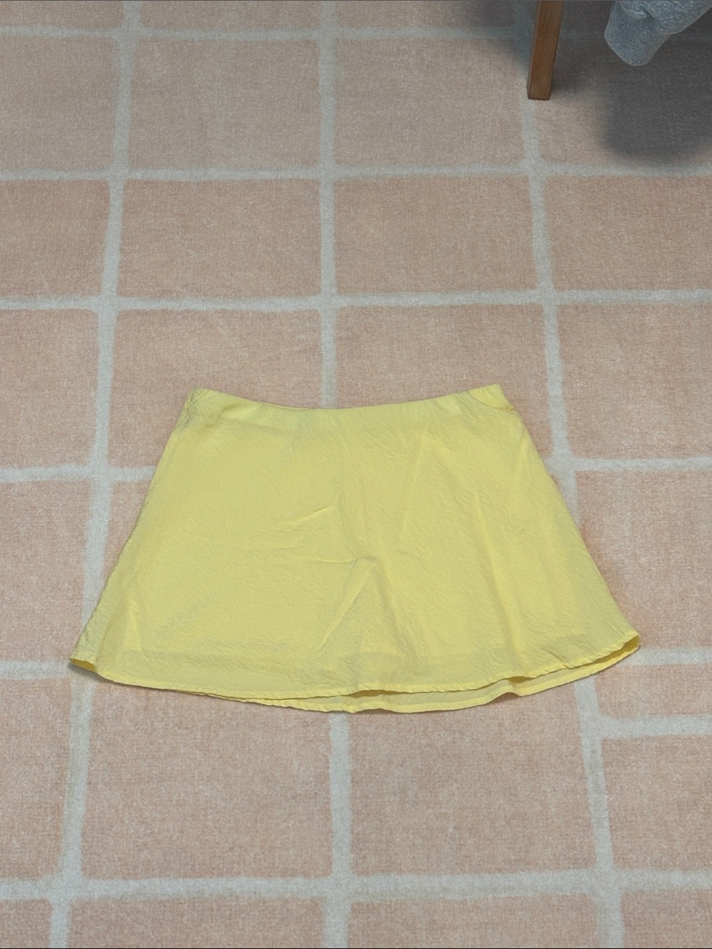 Abercrombie & Fitch Yellow Mini A-Line Skirt